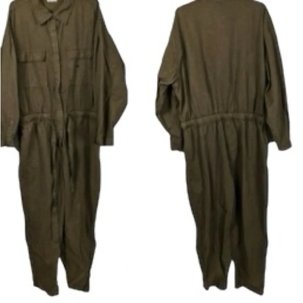 Good American Utility Jumpsuit Dark Olive Green Size S/GA 1 - Picture 2 of 12